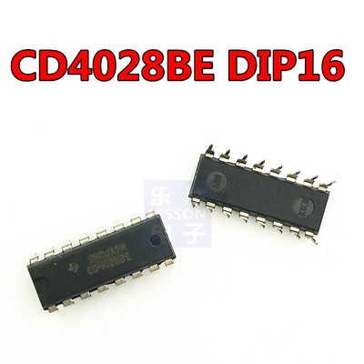 全新CD4028BE HEF4028BP CD4028 BCD码十进制译码器 直插