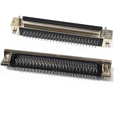 SCSI连接器 SCSI 100PIN DB型 孔 90度弯脚  母头插座