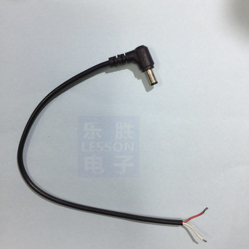 直流dc插头90度全铜电源线