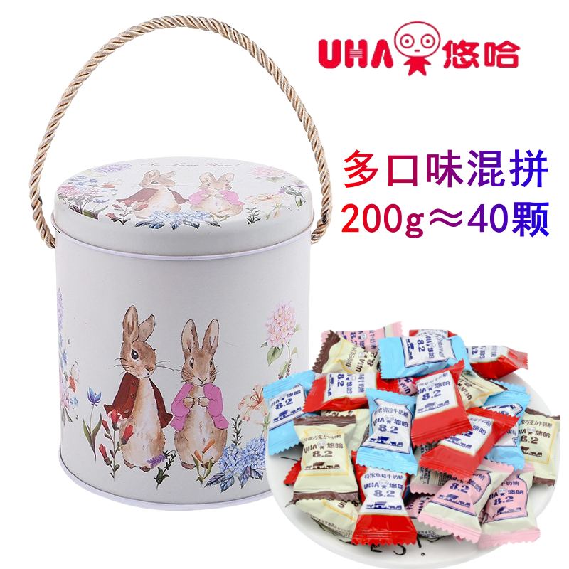 UHA悠哈特浓牛奶糖200g觉糖结婚庆喜糖果散装回礼休闲零食年货