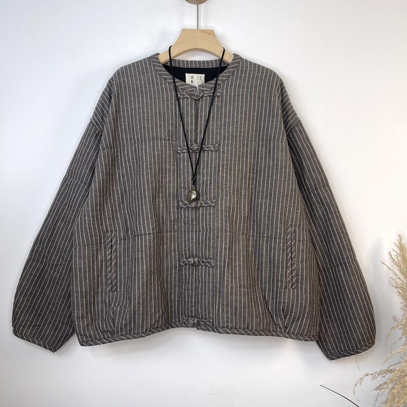 新中式盘扣棉服外套女