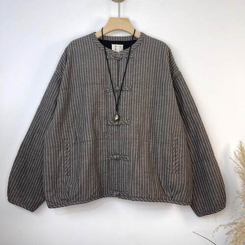 新中式盘扣棉服外套女