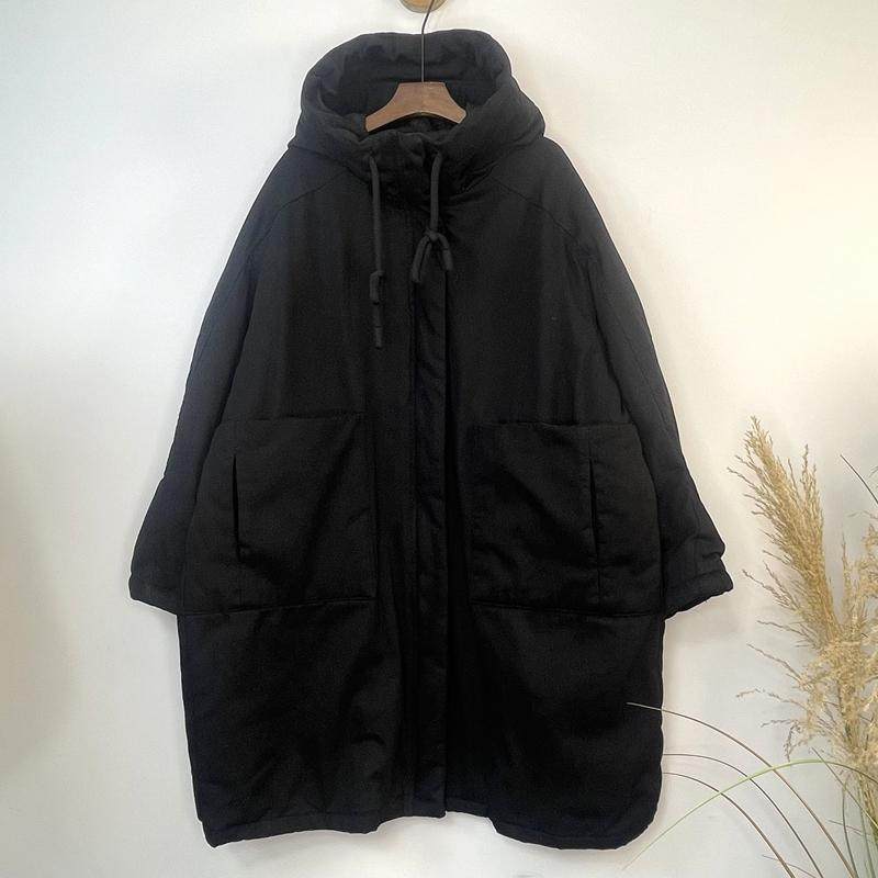 原创拼接冬季新款大口袋文艺范中长款拉链连帽夹棉外套女,女装/女士精品,棉衣/棉服,淘宝优惠券,粉丝福利购,淘宝优惠卷