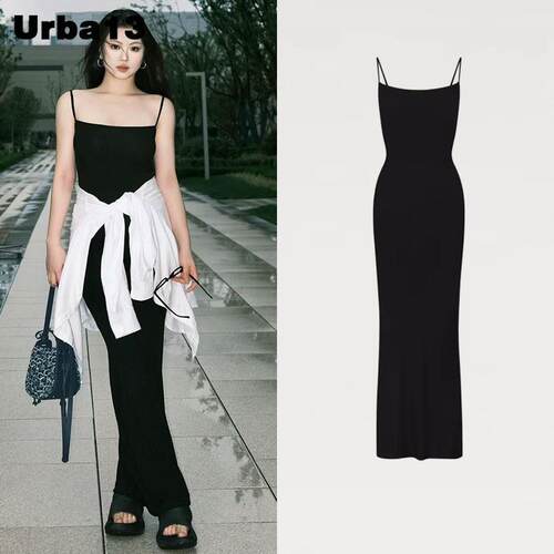 Urba13买手店正品现货SKIMS petite吊带裙新款卡戴珊莫代尔长裙