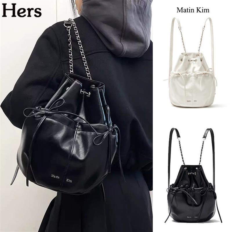 正品韩国Mati 背包25早春链条单肩手提双肩包女