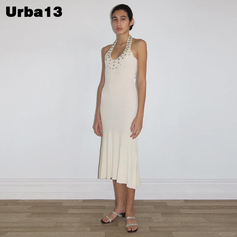 Urba13买手店现货正品Paloma Wool长裙背心亮片挂颈针织裙洋装