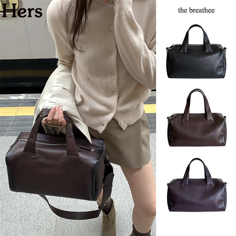 正品韩国the breathee东大门波士顿枕头单肩斜挎手提包女