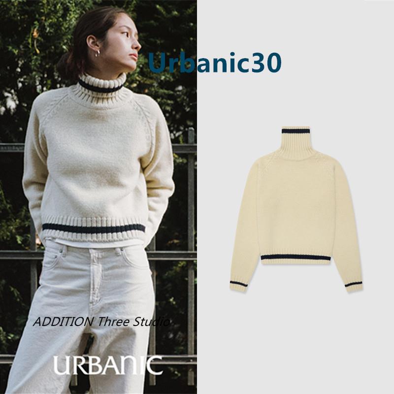 现货 Urbanic30 24秋冬款慵懒风复古高领百搭套头针织衫毛衣