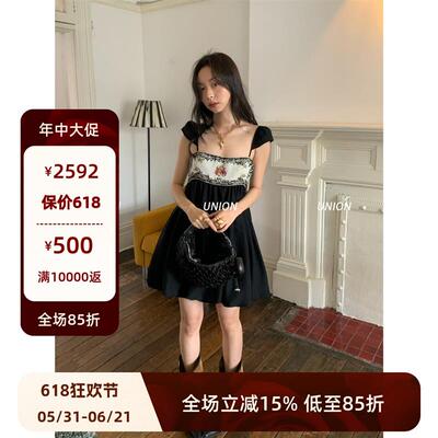 UNION 官方授权   26早秋 重工珠绣洋装