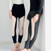 加大厚秋裤 驰色加厚羊皮绒暖裤 女6006高腰纯羊毛护膝男8006保暖裤