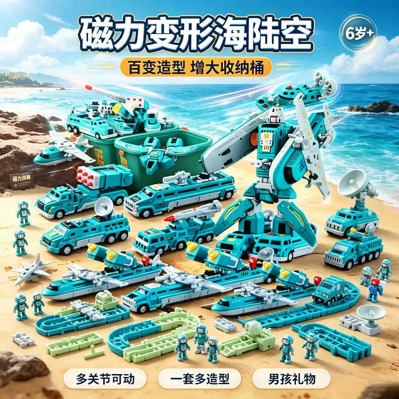 磁力积木益智玩具男孩宝宝礼物