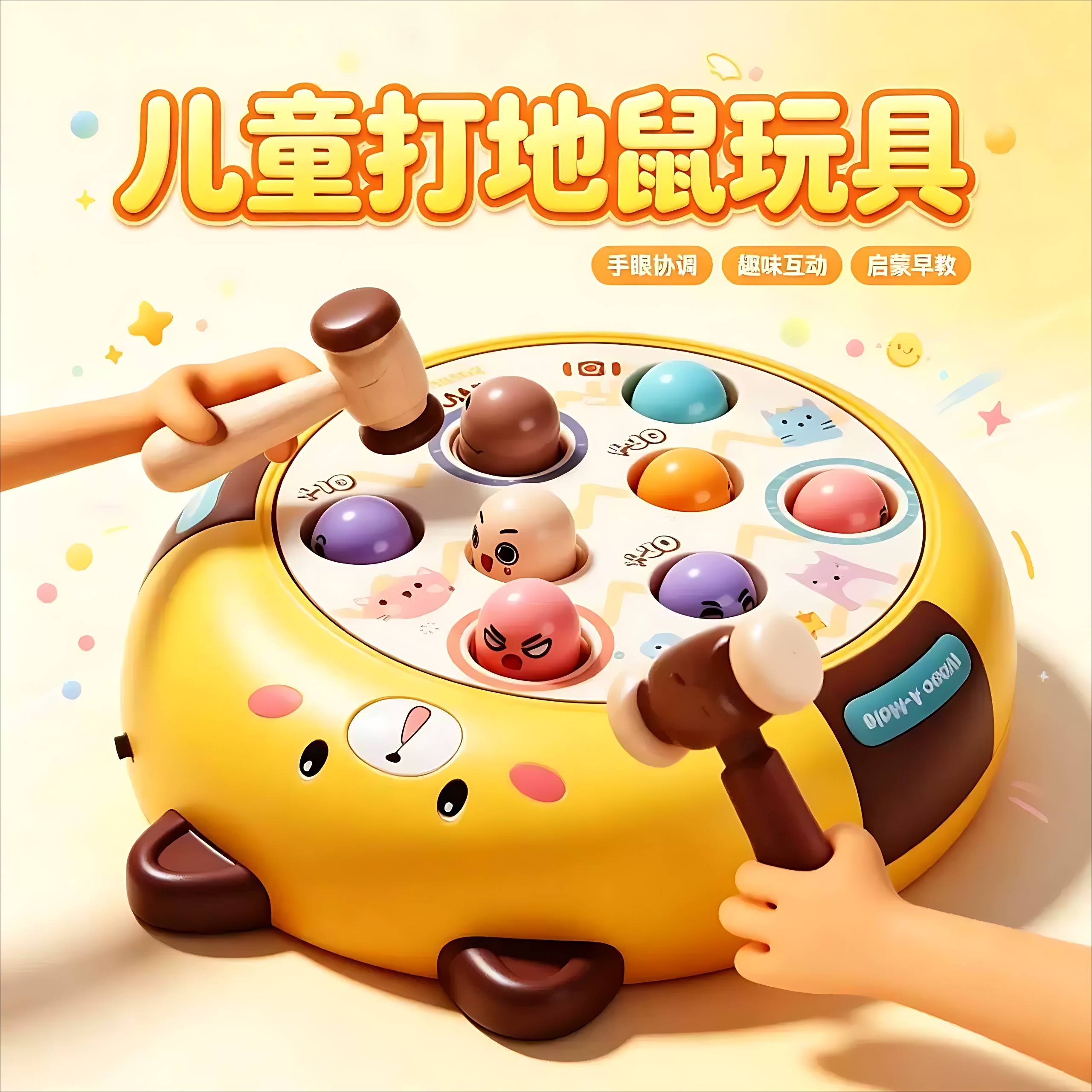 儿童电动打地鼠宝宝益智玩具