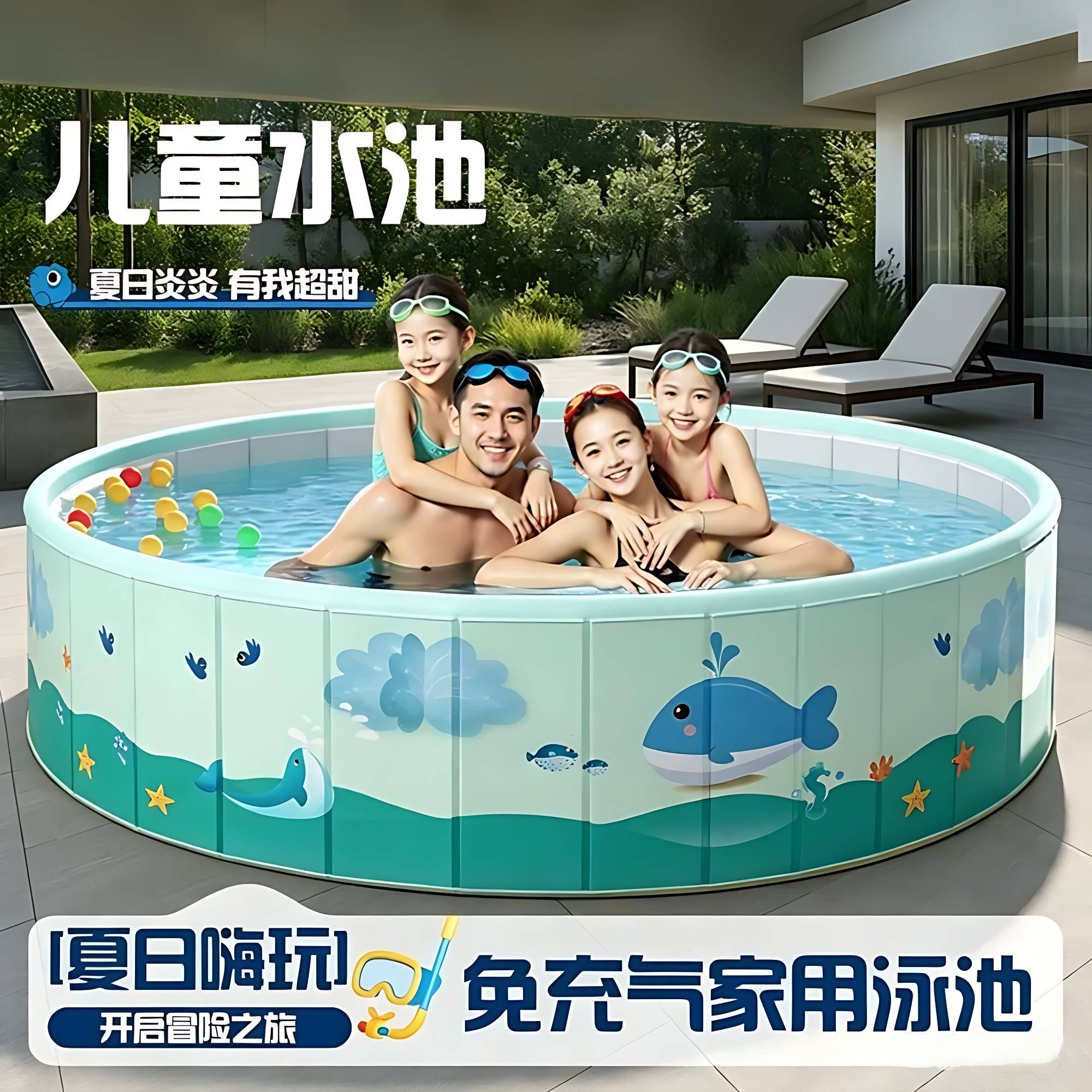 儿童便捷免装可折叠婴儿洗澡浴盆