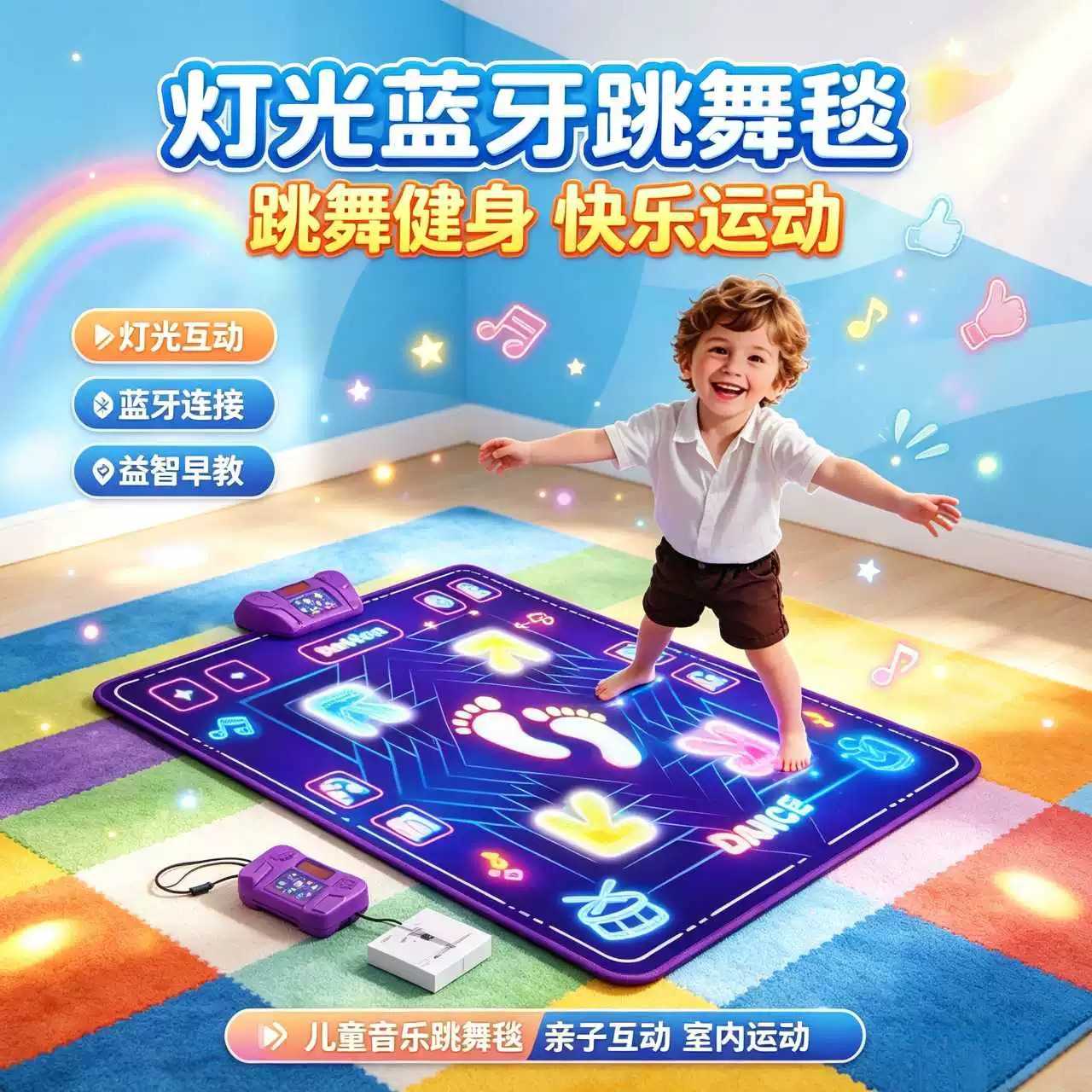 儿童跳舞毯音乐益智闯关蓝牙动感