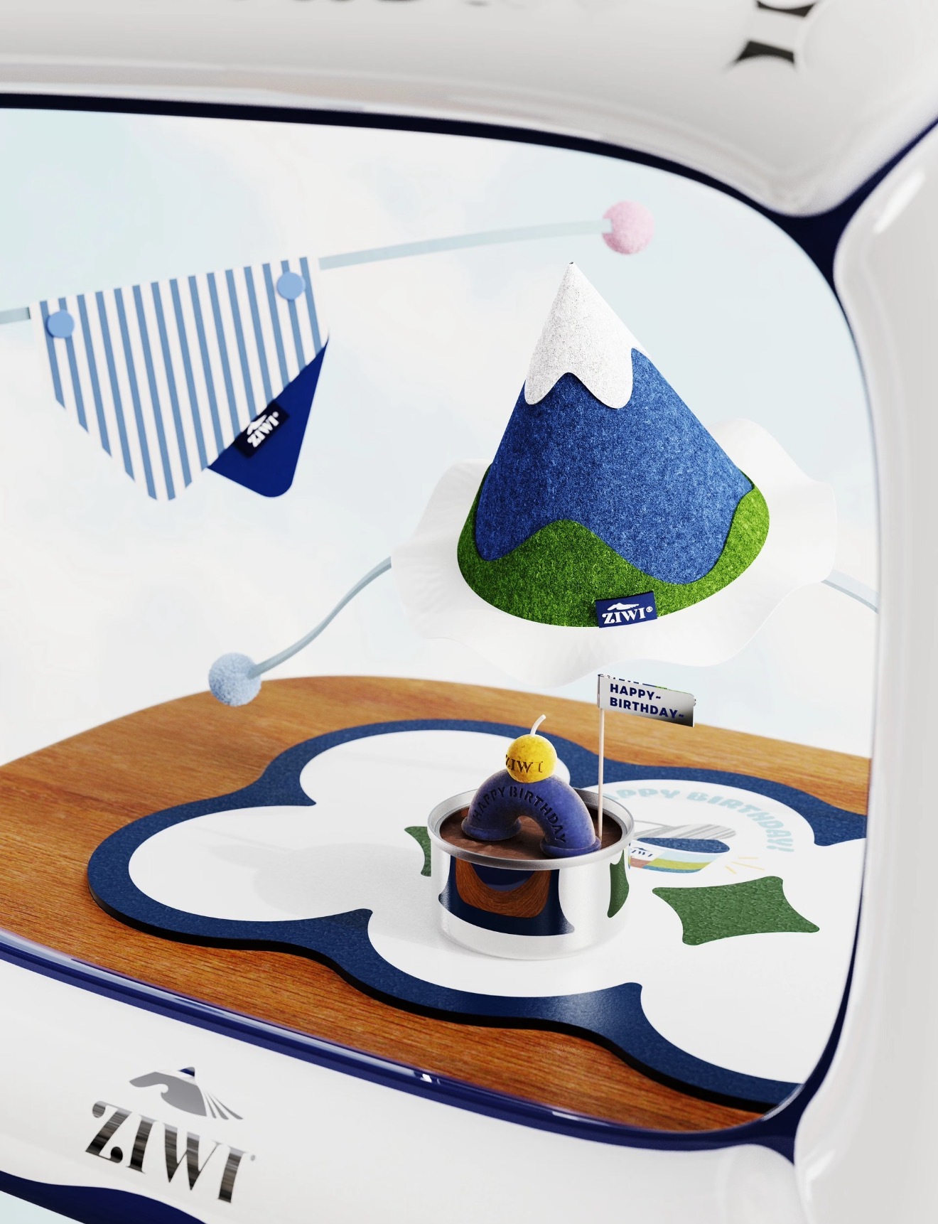 ZIWI巅峰周边开罐器餐垫口水巾猫抓板保鲜盒逗猫棒猫草圣诞袜玩具