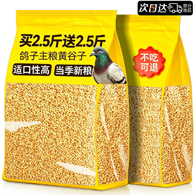 当季新带壳小米黄谷子专用鸽粮