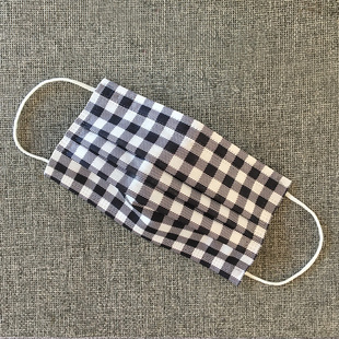 格子 潮流黑白灰色男女三层防尘透气成人款 一次性印花口罩个性 时尚