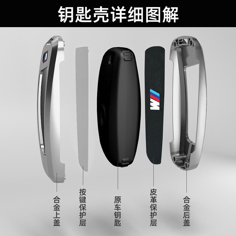 老款宝马钥匙套5系525li3系gt320li汽车520金属保护壳x3x4扣x5包