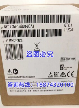 西门子6ED1052-1HB08-0BA1逻辑模块显示屏继电器6ED10521HB080BA1