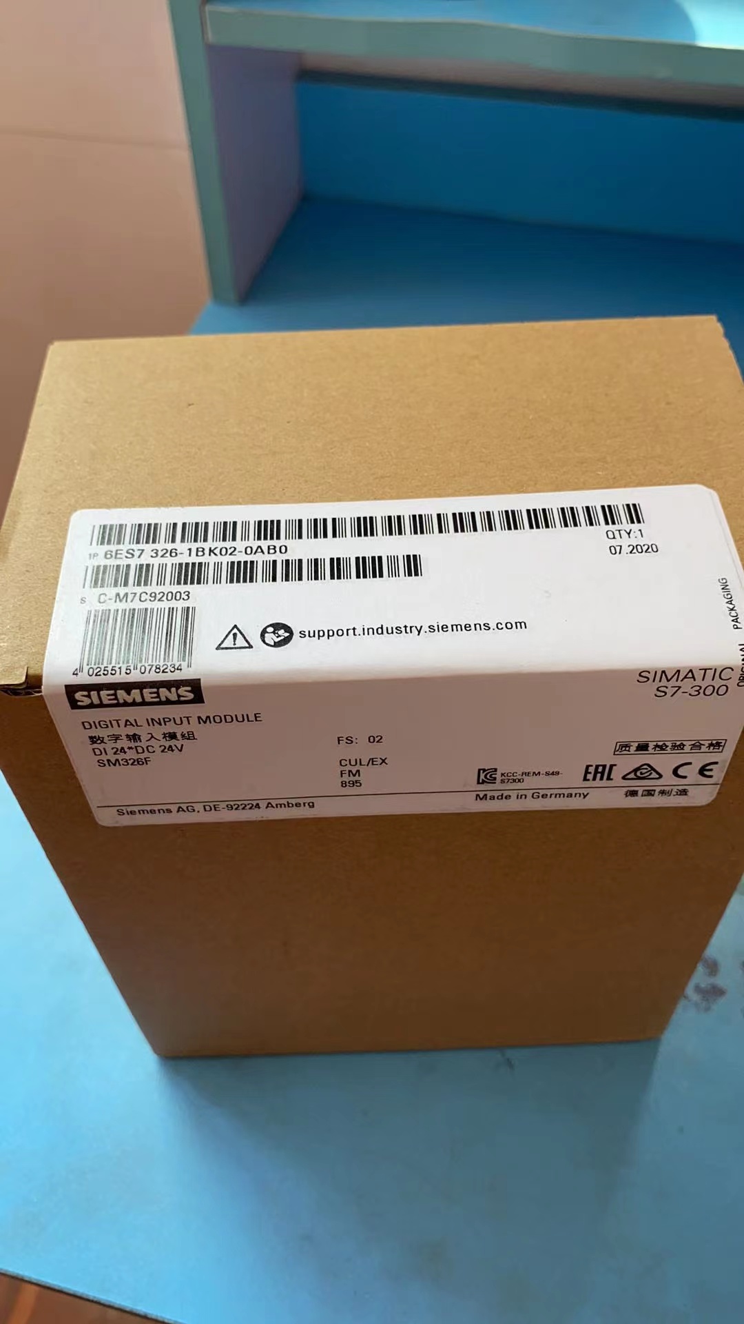 西门子326PLC安全型数字量模块