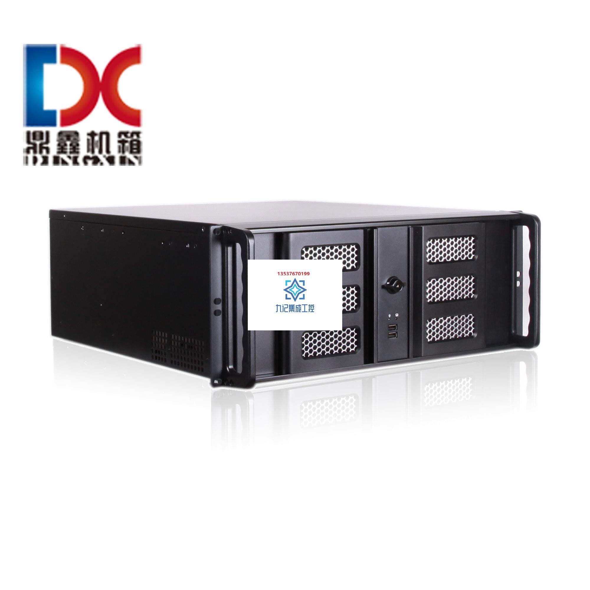 4u机箱 铝480mm标准监控机箱双开门铝合金4u 4u工控监控视频录播