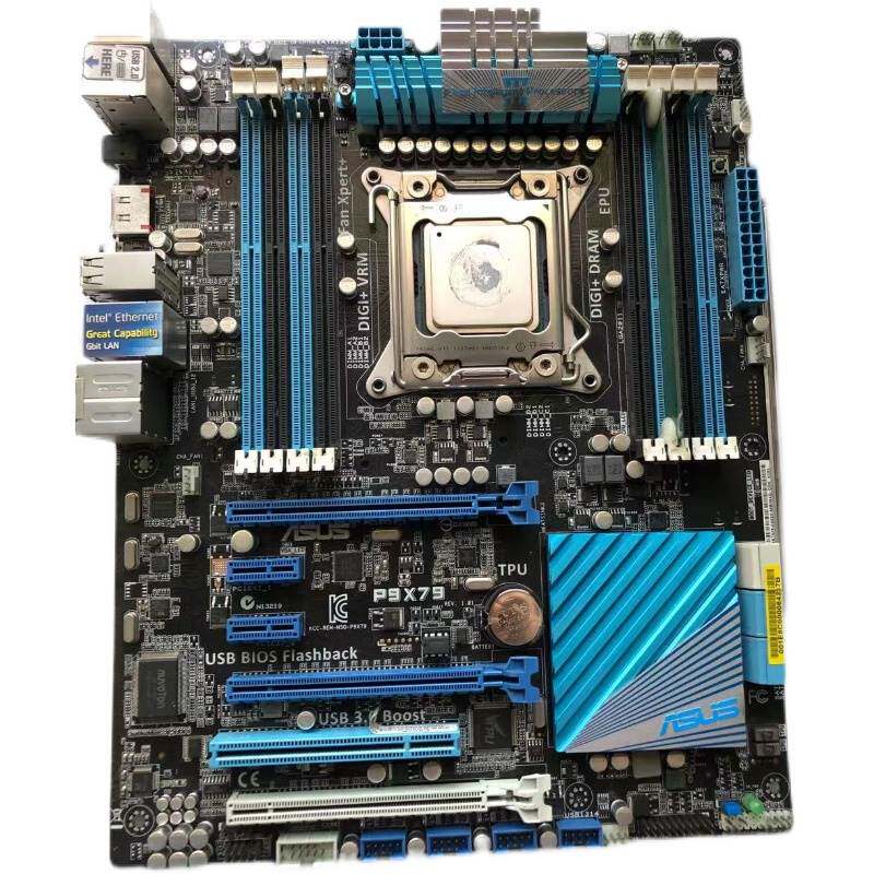 现货 asus/华硕p9x79 pro豪华主板2011针 支持e5 2683 v2 2670 成