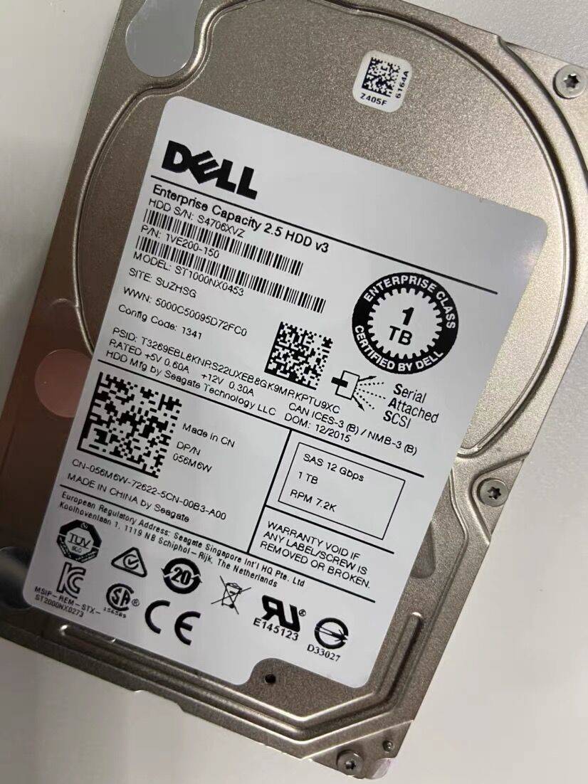 DELL/希捷 ST1000NX0453 1T SAS 7.2K12G 