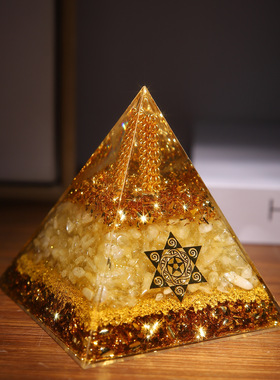 外贸跨境亚马逊爆款吸金金字塔能量塔树脂摆件家居摆件厂家