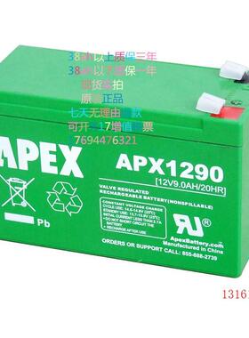 APEX APX1290进口蓄电池 进口铅酸免维护蓄电池