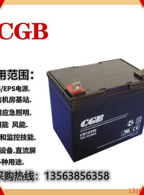 CGB蓄电池12V33AH机房应急/长光蓄电池CB12330UPS 直流屏机房应急