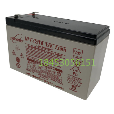 genesis蓄电池 NP7-12TFR 12V7AH 免维护铅酸 电瓶