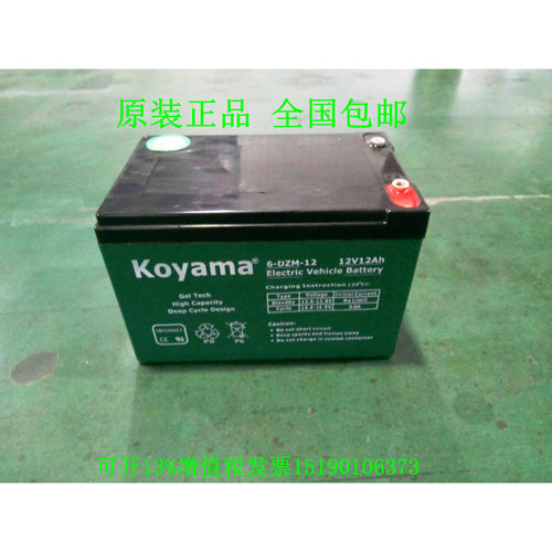 进口KOYAMA蓄电池6-DZM-12 12V12AH免维护直流屏UPS电源电瓶