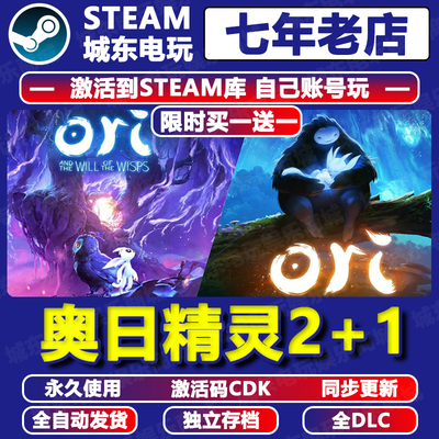 奥日精灵2+1Steam激活码CDK入库