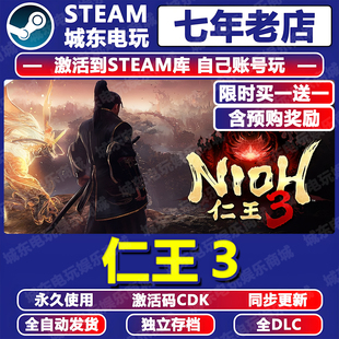仁王3游戏Steam激活码CDKEY全DLC永久入库全球区国区Nioh 3包更新