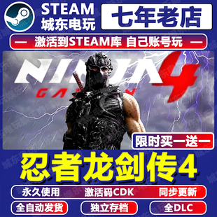忍者龙剑传4游戏Steam激活码CDK全DLC永久入库全球区NINJA GAIDEN