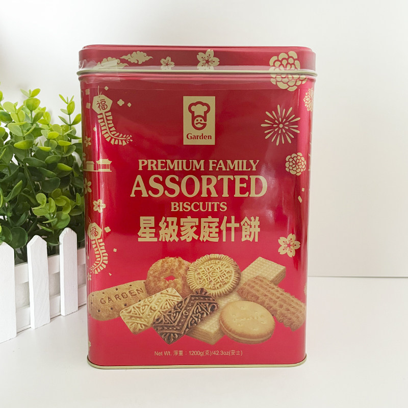 嘉顿 家庭什饼干1340g休闲曲奇罐装饼干中秋送礼多口味零食品