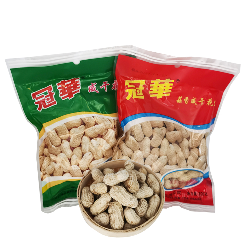冠华花生100g袋装带壳下酒