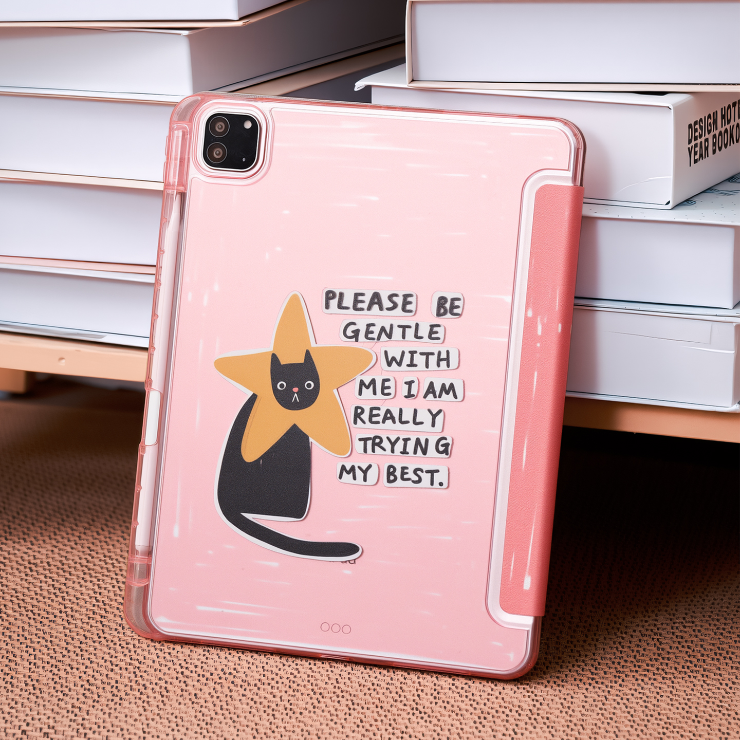 黑猫适用苹果ipadair7保护套