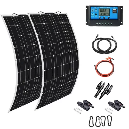 2PCS单晶太阳能光伏板110W18V