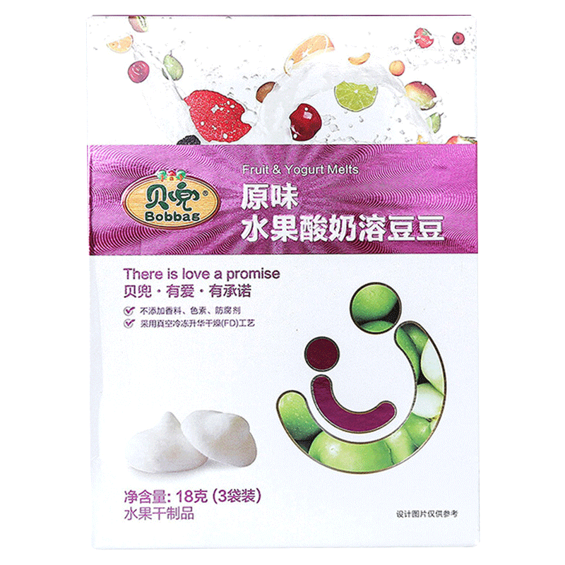 【中亿孕婴】贝兜酸奶18g溶豆豆