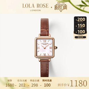 高级复古生日礼物 小棕表女士手表女款 Lola Rose罗拉玫瑰经典