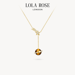 Lola 轻奢复古小众生日礼物 Rose罗拉玫瑰日心说项链女爆款