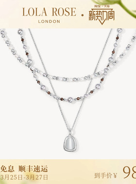 Lola Rose罗拉玫瑰秋冬新品光迹系列猫眼项链女轻奢礼物