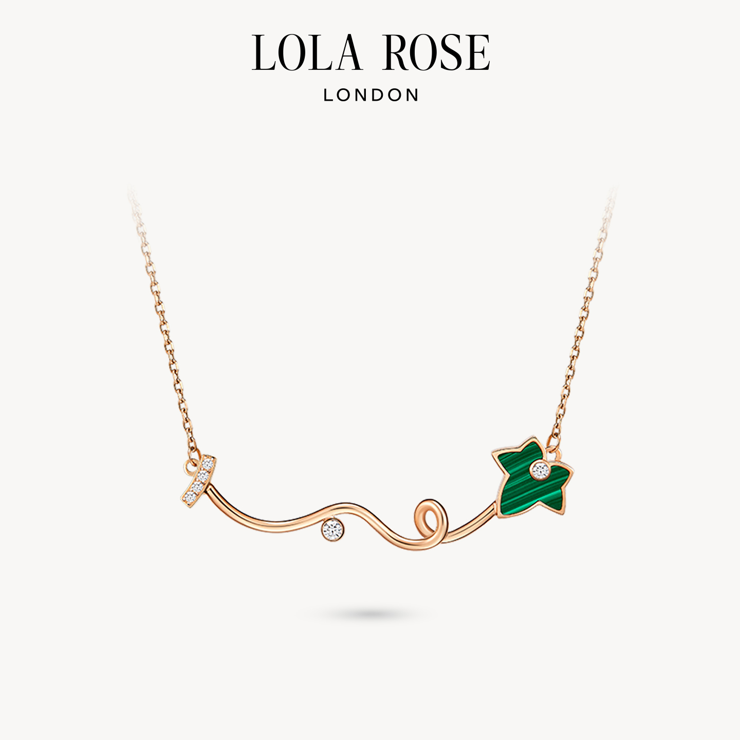 罗拉玫瑰常青藤微笑项链