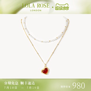 轻奢甜美首饰 爆款 Lola Rose罗拉玫瑰下午茶系列项链女珍珠新款