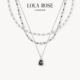 Lola 光迹系列黑曜岩项链女礼物 Rose罗拉玫瑰秋冬新品