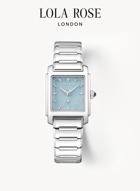 Lola Rose罗拉玫瑰城市漫游系列手表urban蓝调小方表女款生日礼物