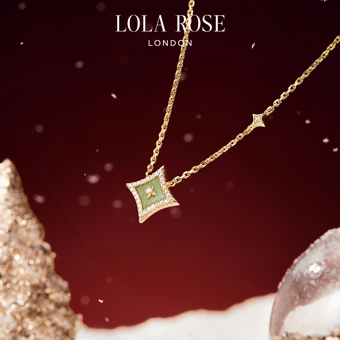 Lola Rose罗拉玫瑰闪星项链女锁骨链爆款小众时尚生日礼物