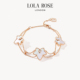 Lola 复古情人节礼物 爆款 Rose罗拉玫瑰新款 常青藤三叶手链新款