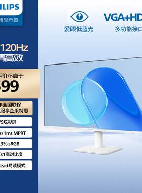 飞利浦24E2N2100W白色23.8英寸